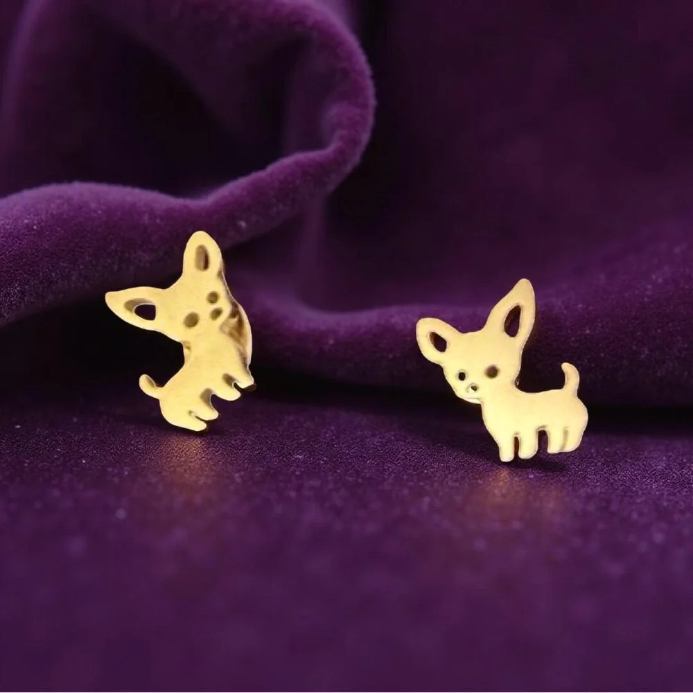 Boutique Chihuahua Earrings tiny. Bundle with an item over $15 and get for free - Picture 3 of 3